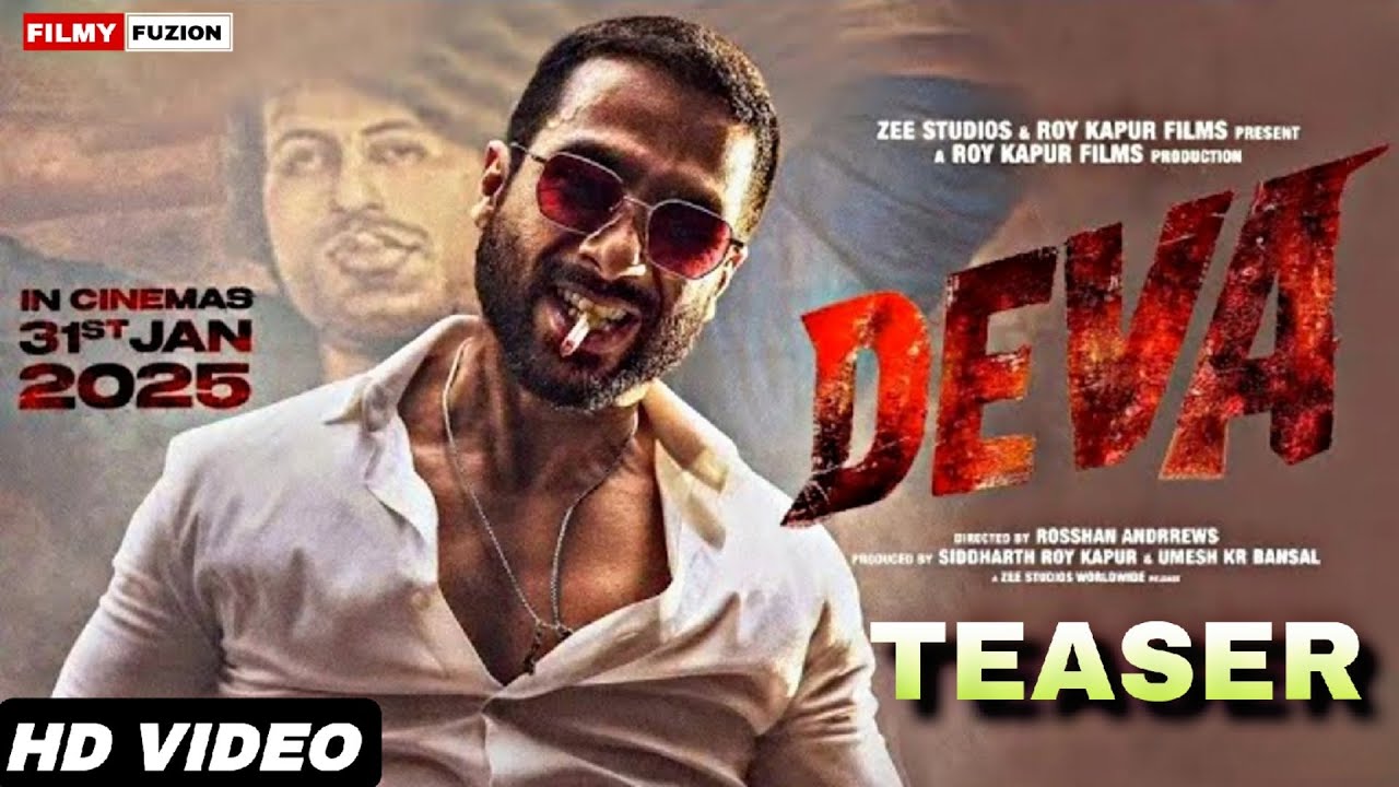 DEVA Official trailer | Release date | Shahid Kapoor, Pooja Hegde, Deva teaser trailer | update