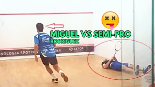 SQUASH. Miguel nasty taxi and tricks against Semi-Pro.