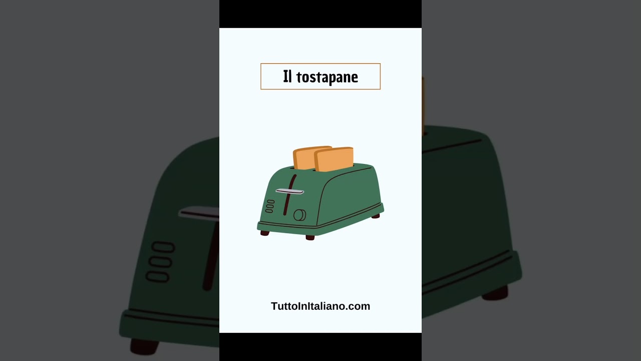 Learn Italian The house part 5 ( La cucina, kitchen). 