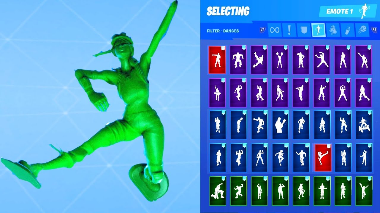 🔥 Fortnite Toy Trooper Green Army Men Outfit Showcase with All Dances