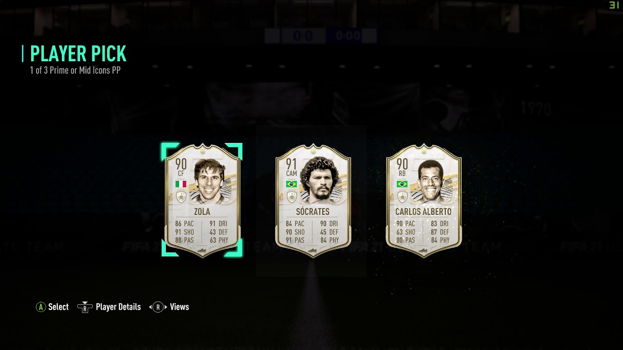 FIFA 21 My Prime or Mid Icon Player Picks