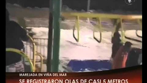 Canal 26 -Marejada en Viña del Mar Olas de casi 5 metros