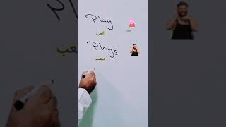 شرح الفعل يلعب في اللغة الانجليزية play plays played