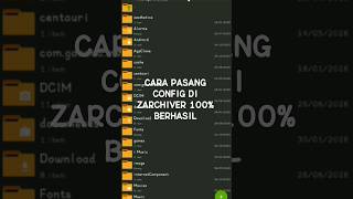 Cara Pasang Config Di Zarchiver‼️XYC-KYY