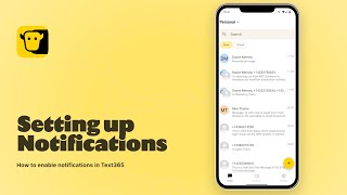 Setting up notifications on Text365 screenshot 4
