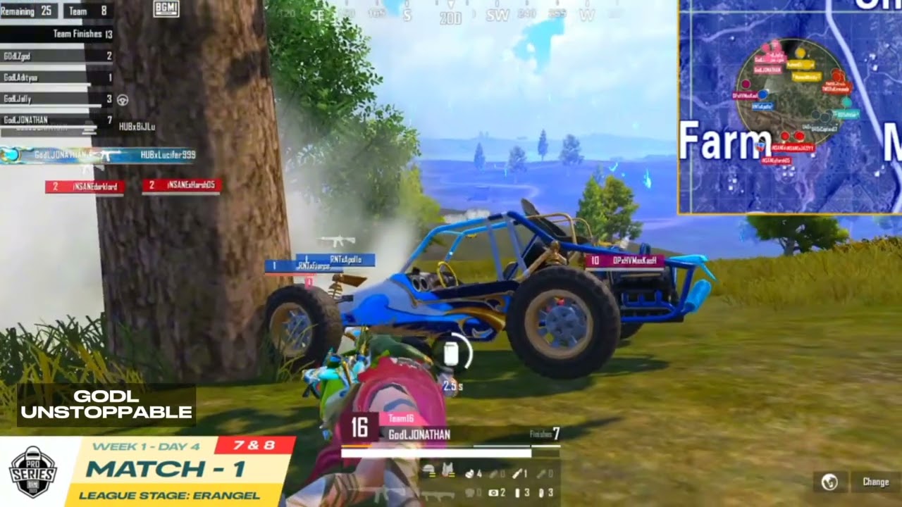 Godlike 16 Kills Domination in BMPS 💛 Jonathan Solo 8 Kills 🔥🏆