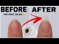 How do you make fake nails of tissue paper without nail glue at home  homemade diy fake nails 2022