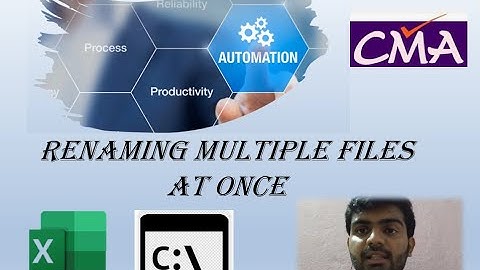 How to Rename Multiple files at once | Renaming Multiple Files | Automation for Finance