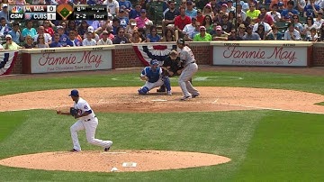 MIA@CHC: Strop fans Morse in the top of the 8th