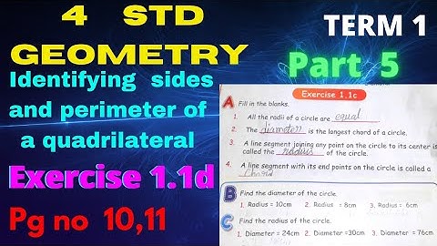 4 std Maths- unit 1Geometry- [exercise  1.1d, perimeter]-part 5-Term 1 samacheer-pg no 10,11