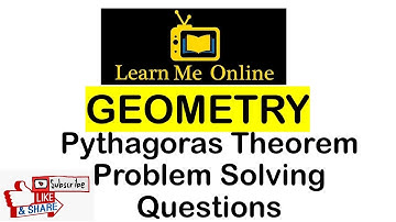 Pythagoras Theorem - Problem Solving Questions - Geometry #Maths