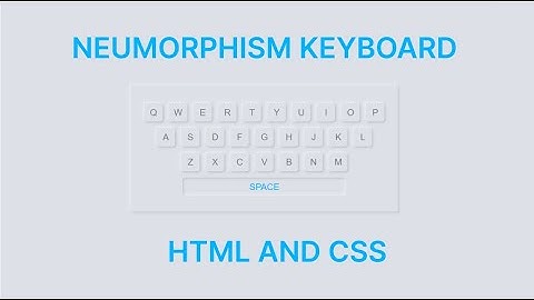 Neumorphism Keyboard Using HTML And CSS | Unstoppable Coding #coding #htmlcss #html
