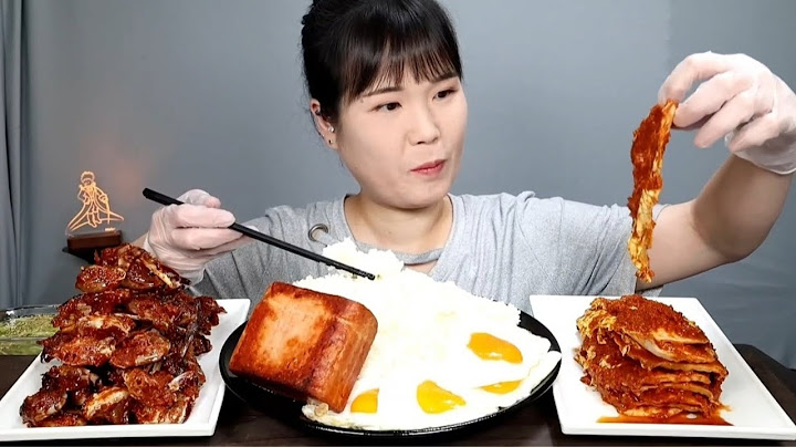 Spicy, kimchi, mukbang. ASMR.