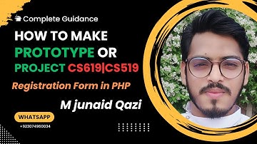 How to Make Registration Page/Form in PHP of CS619|CS519 Complete Signup Page by M junaid  Qazi
