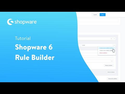 [DE] Shopware 6 User Onboarding - Rulebuilder