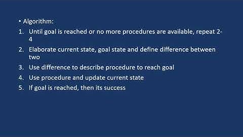 Means-ends-analysis| MEA | artificial intelligence   #MeansEndsAnalysis#MEAinAI