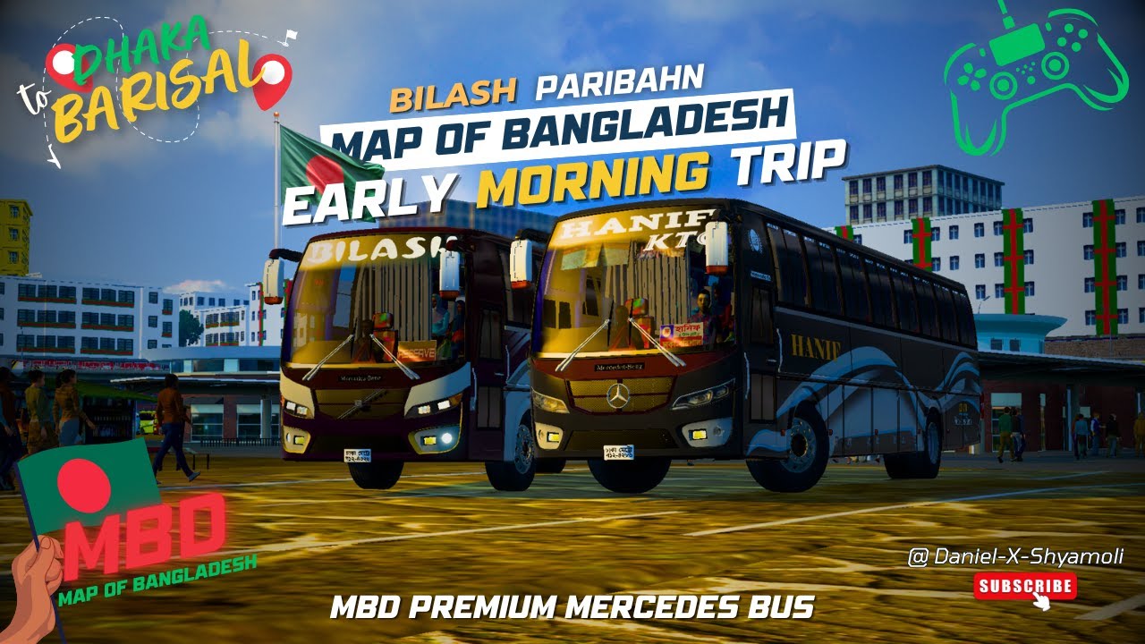 Bilash Mercedes-Benz Bus | Intense Dhaka–Barisal Highway Ride 🚌🔥 | MBD ...