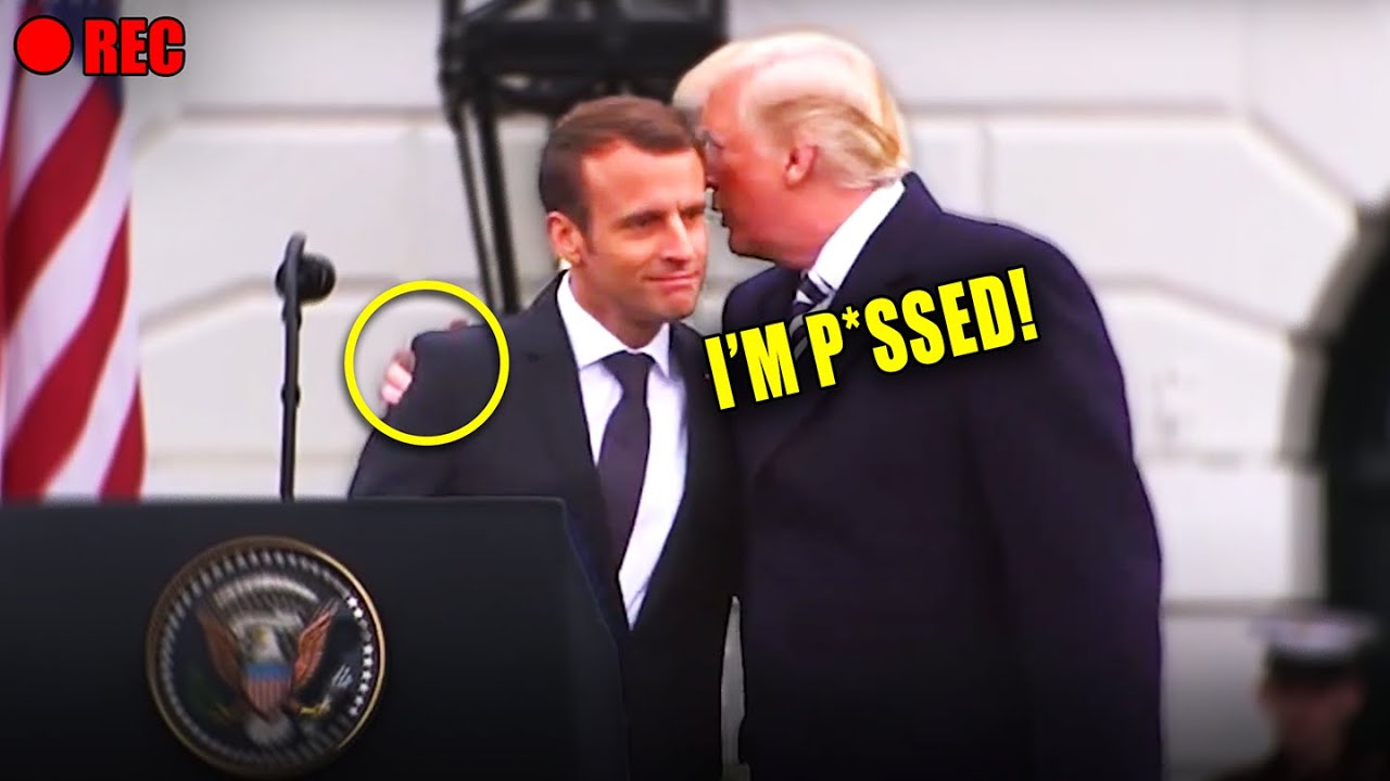 Watch Macron as Trump F***s IT UP BADLY!