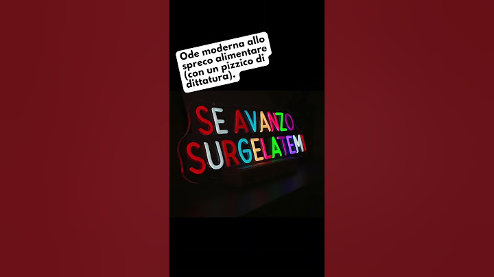 Se avanzo surgelatemi!