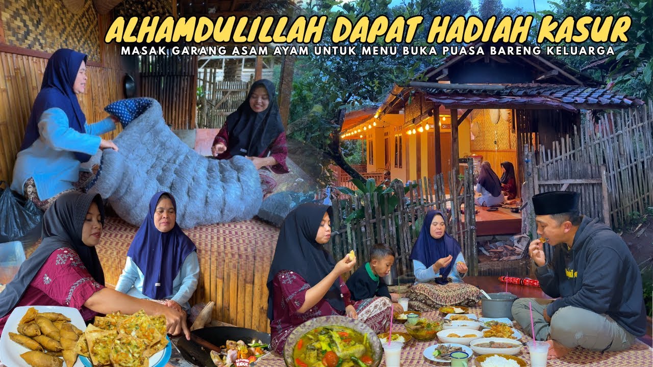 KEHIDUPA DIDESA SAAT RAMADHAN | Alhamdulillah Dapat Rezeki Kasur Lantai,Lanjut Masak Menu Buka Puasa
