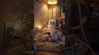Overload itu bukan drama kecil, itu bahaya kebakaran. #animation #trending #shortsviral #electrical