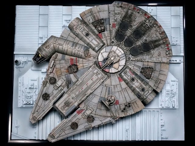 Building Fine Molds 1/144th Millennium Falcon - Full Vid - YouTube