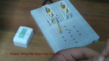 Công Nghệ 9: Hướng Dẫn Lắp Đặt Bảng Điện 2 Công Tắc Điều Khiển 2 Cực Độc Lập