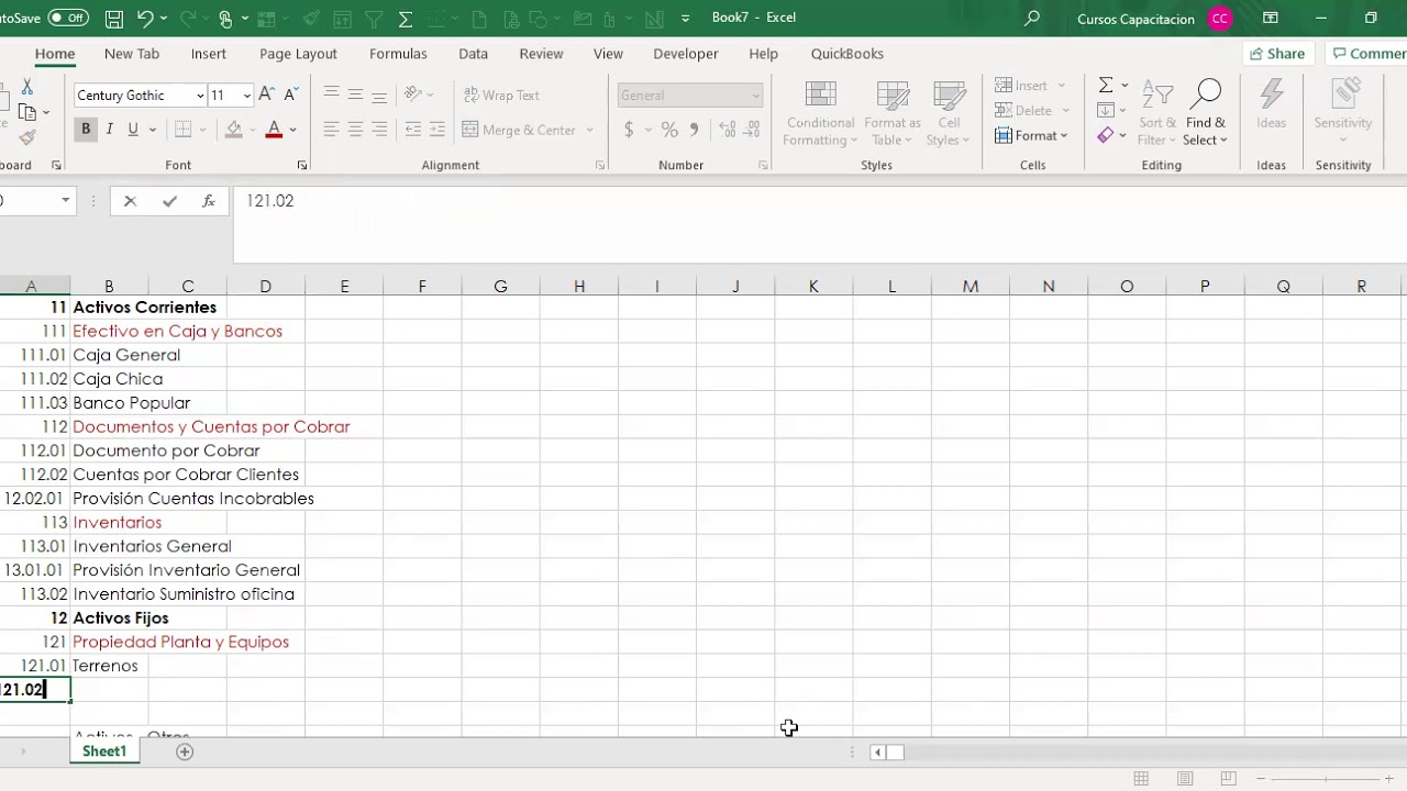 Como construir un catalogo de cuentas - YouTube