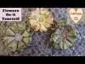 Folded Satin Fabric Melted Flower Diy, Tutorial, Shabby Chic,  singed, wedding bridal flower