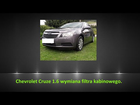 Chevrolet Cruze 1.6 wymiana filtra kabinowego / air filter replacement