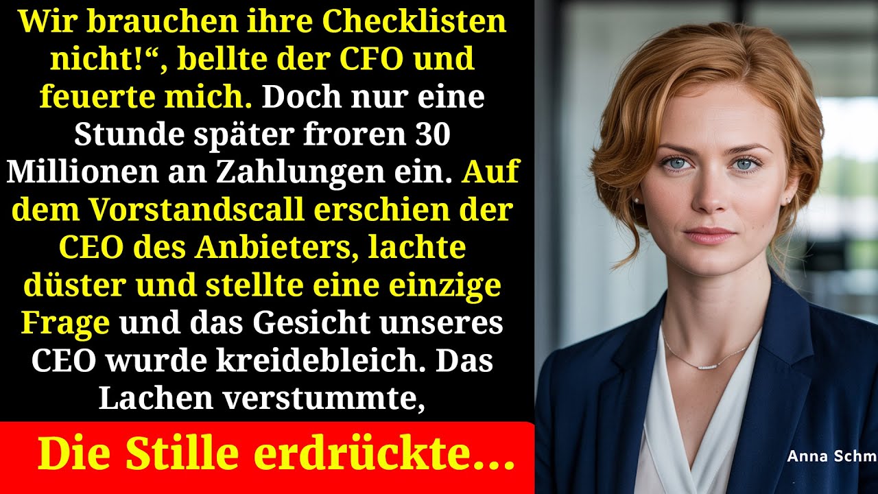 Gefeuert doch eine Stunde später stand das Unternehmen vor dem Abgrund!