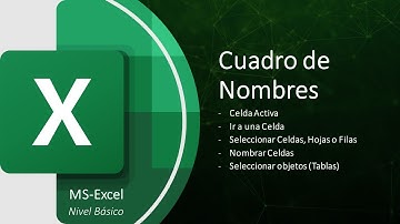 Uso del Cuadro de Nombres en MS-Excel