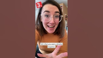 How to Get the BEST Answers from Chat GPT | #Shorts