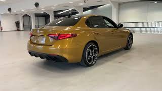 Alfa Romeo Giulia Veloce Lipari Ochre 2.0 petrol 280 bhp-Panoramic Sunroof