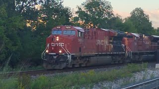 SD70ACu Trailing 2/3! CP 7479 North Leads a Small Intermodal Train Through Weston GO With SD70 7047!