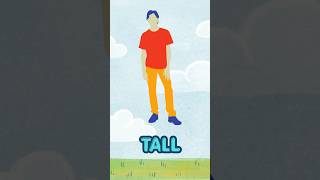 Opposites for Kids |Tall Short| Toddler Learning #shorts #learning #preschoollearning #kidseducation