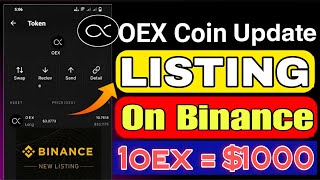 Boom 💥 Satoshi Openex New update 😱 ll Satoshi Oex Listing On Binance // 1oex = $1000 🤑🎉 #openex #oex