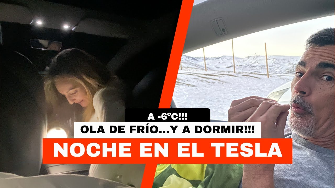 CÓMO MONTAMOS LA CAMA DEL TESLA PARA DORMIR SOBRE LA NIEVE A –6 °C