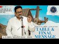 05 MAY 2025 || SUNDAY TABLE AND FINAL MESSAGE || G/S BRO. SHANTI RAJ - HYD || #hebron #sundayservice