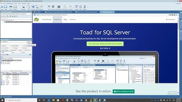 Toad for SQL Server and Foglight for Databases Demo