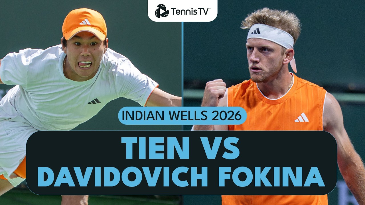 Learner Tien vs Alejandro Davidovich Fokina Dramatic Match 🔥 | Indian Wells 2026 Highlights