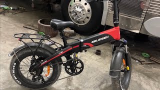 Review GELEISEN Electric Bike, 750W/48V 20&quot; x 4.0&quot; Fat Tires Folding ebike Can it climb the hill?