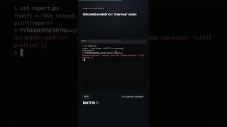 UnicodeEncodeError: 'charmap' codec can't encode character (Python on Windows fix) #python #ai