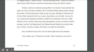 The Outsiders Chapter 10 Audio Profile