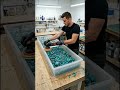 Raw Turquoise End Table 💎🌊 | Stunning Epoxy Resin DIY #diy#EpoxyArt #TurquoiseTable #resindiy