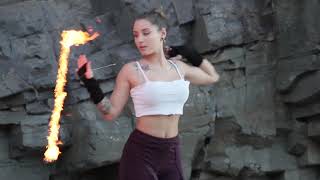 Fire Leviwand at Noosa National Park | Madison Flux