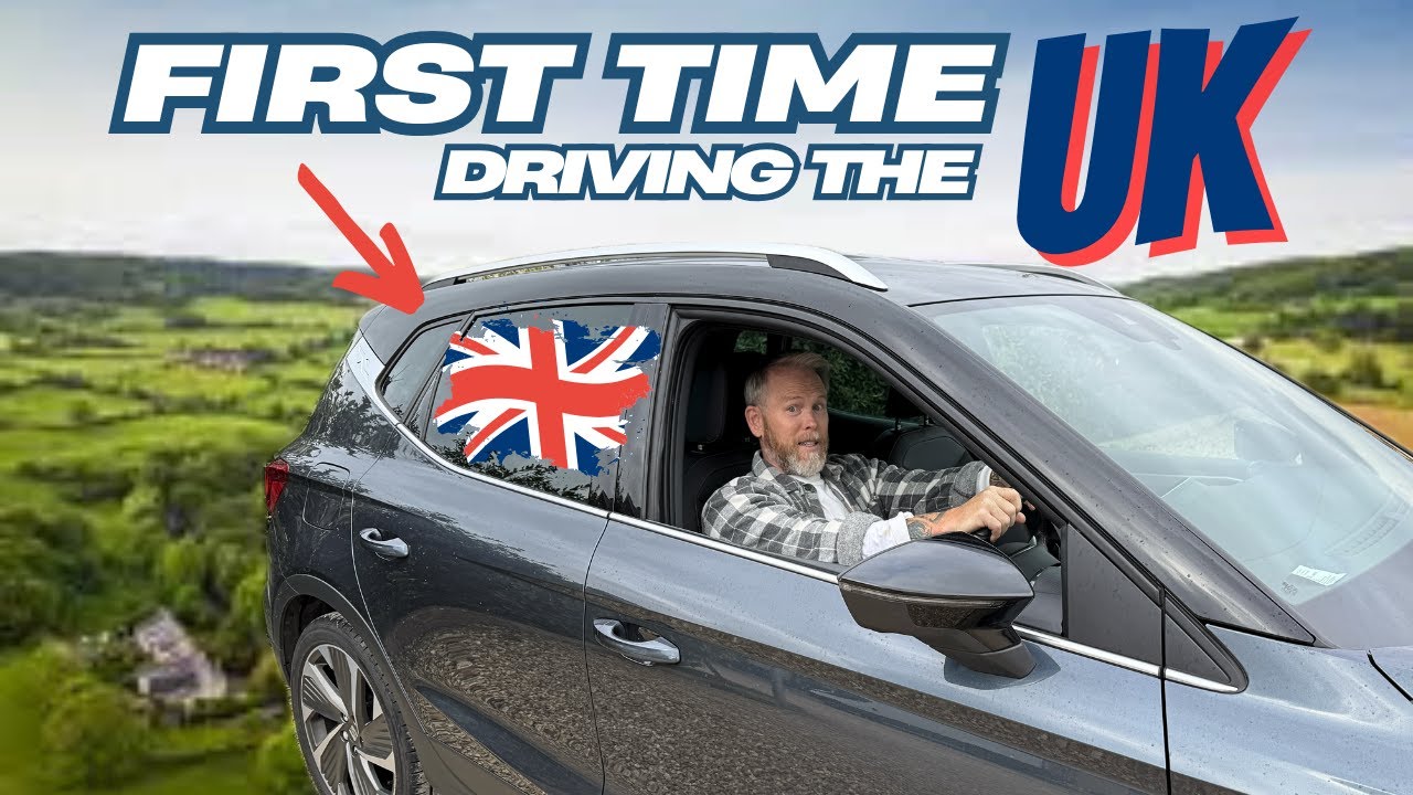 US Driving vs UK Driving!!! (Americans FIRST TIME on Left Side)