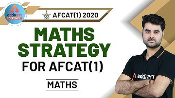 AFCAT 2020 Preparation | Maths | Maths Strategy for AFCAT(1) 2020