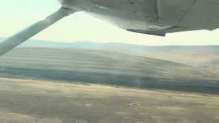Cessna 172N taking off runway 5 at Pullman/Moscow airport (KPUW)