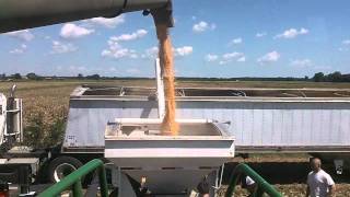 Manning Farms John Deere Combine 2010 Corn harvest Test Plot Weigh In part 2